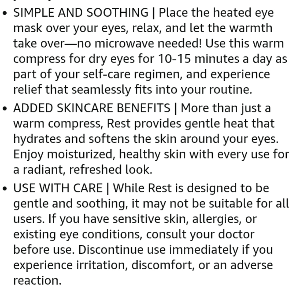 Cornea Care REST Self-Heating Eye Masks, Pack of 6 NEW - Picture 8 of 16